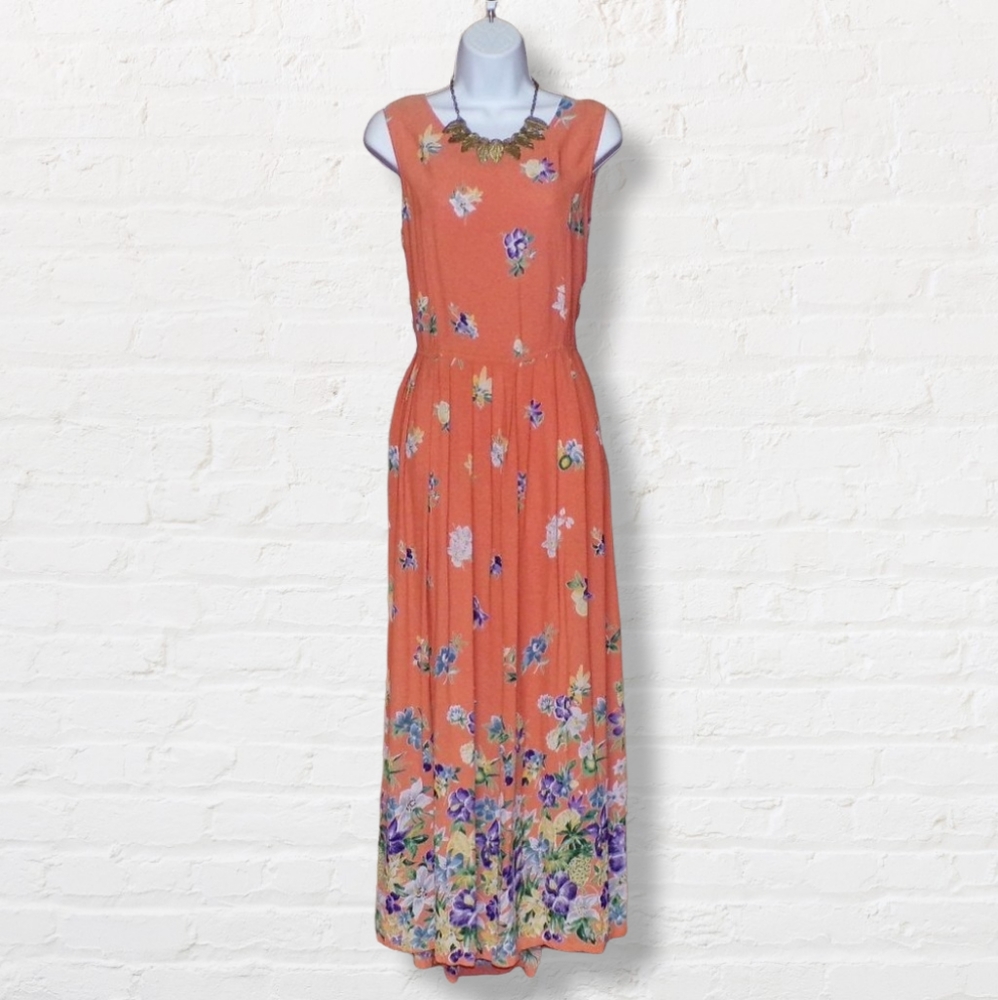 Vintage Mix Noveau New York Maxi Dress